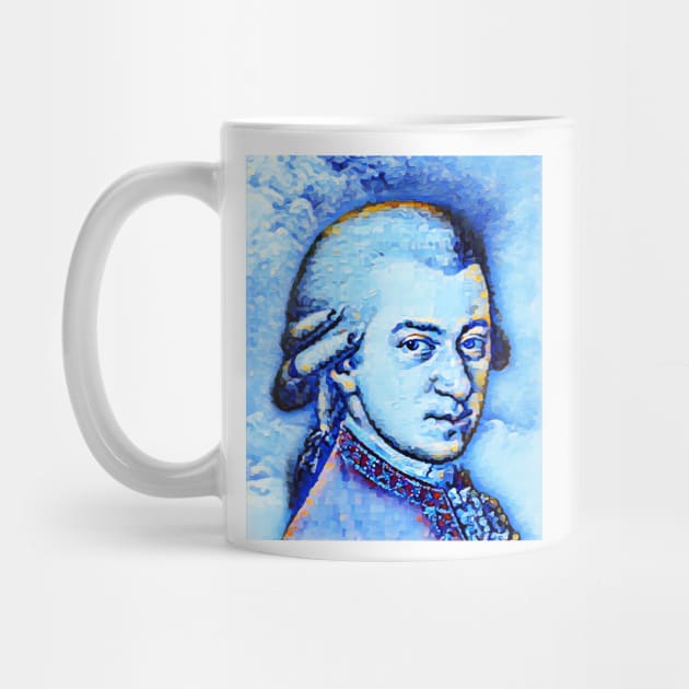 Wolfgang Amadeus Mozart Portrait | Wolfgang Amadeus Mozart Artwork | Wolfgang Amadeus Mozart Painting 13 by JustLit